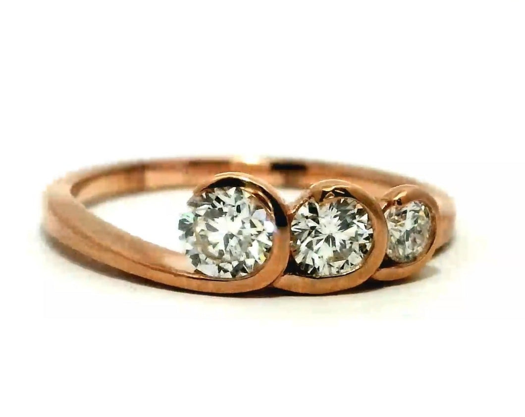 9CT Rose Gold 0.62ct Diamond Ring