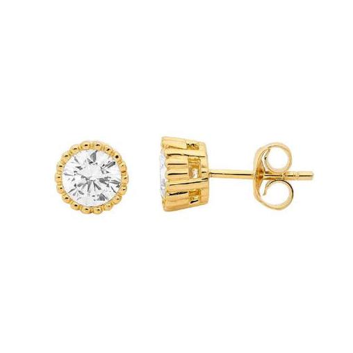 Ellani CZ Stud Earrings