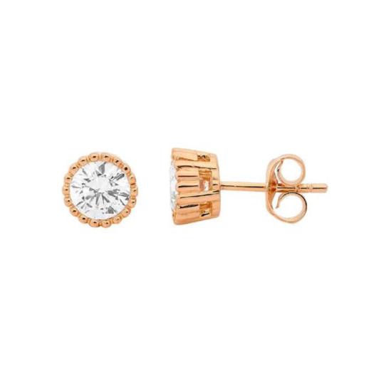 Ellani CZ Stud Earrings