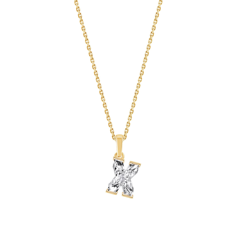 Lab Grown Diamond Initial Pendant X – 1.52ct E–F VS