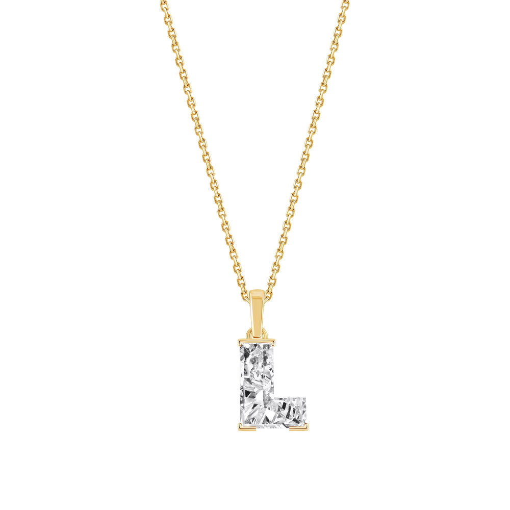 Lab Grown Diamond Initial Pendant X – 1.52ct E–F VS