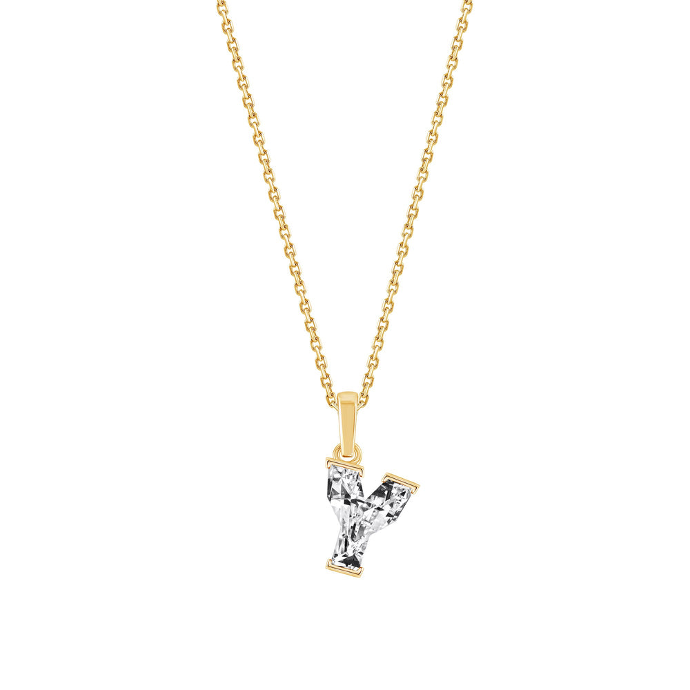 Lab Grown Diamond Initial Pendant Y – 1.50ct E–F VS