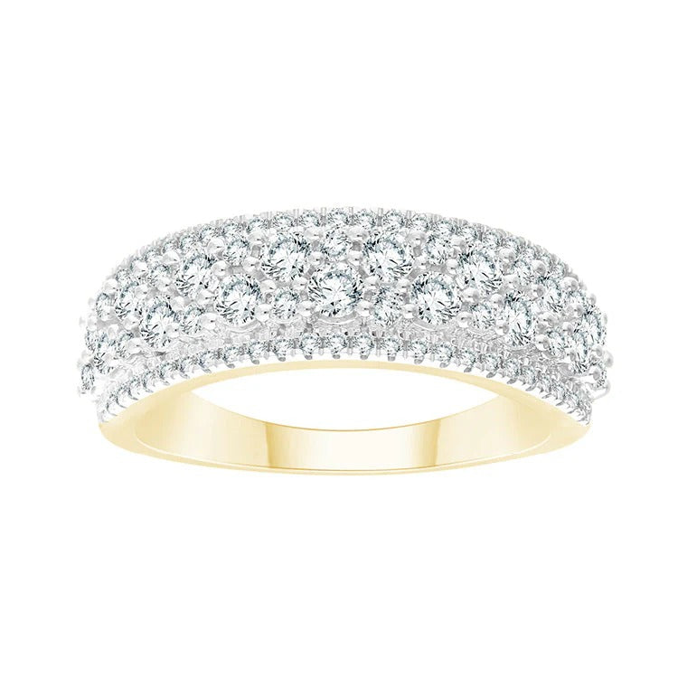 9ct Yellow Gold Diamond Dress Ring