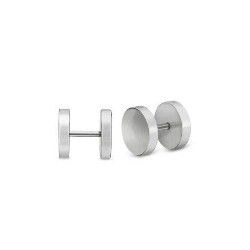 Stainless Steel Circle Studs (8mm)