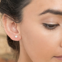 Load image into Gallery viewer, Ikecho Freshwater Pearl Studs mm
