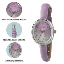 Load image into Gallery viewer, Tikkers Purple Sparkle Dial Watch
