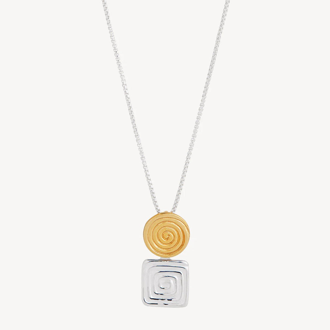 Labyrinthe Two-Tone Pendant