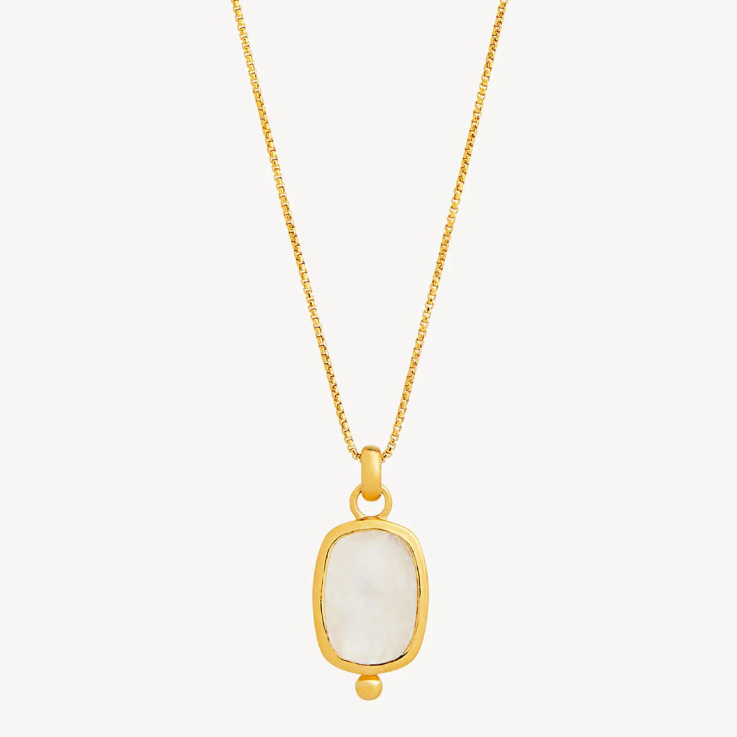 Fleur Rainbow Moonstone Pendant
