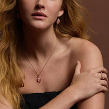 Load image into Gallery viewer, Fleur Rose Quartz Earrings
