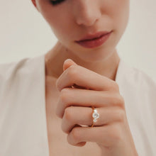 Load image into Gallery viewer, 9ct Yellow Gold 1.00ct Diamond Trilogy Ring
