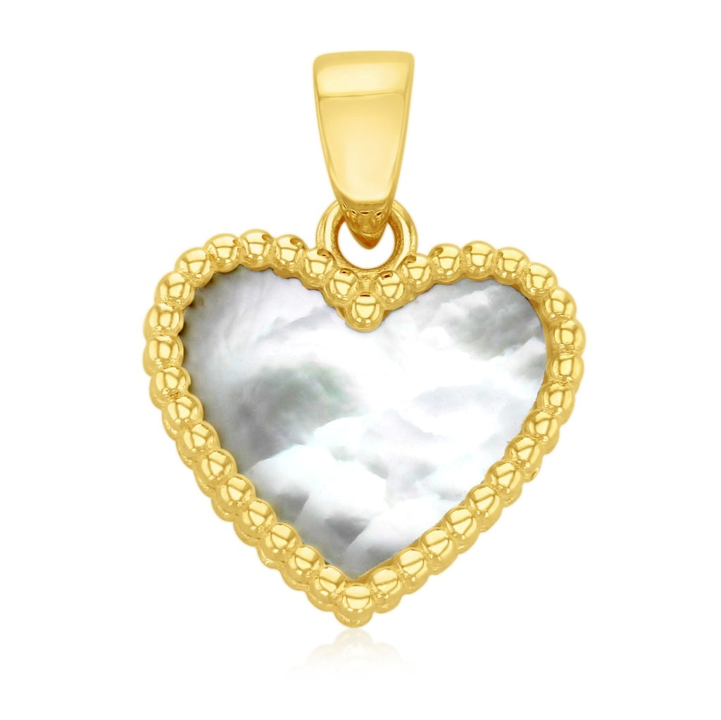 9ct Yellow Gold Heart Pendant (Small)