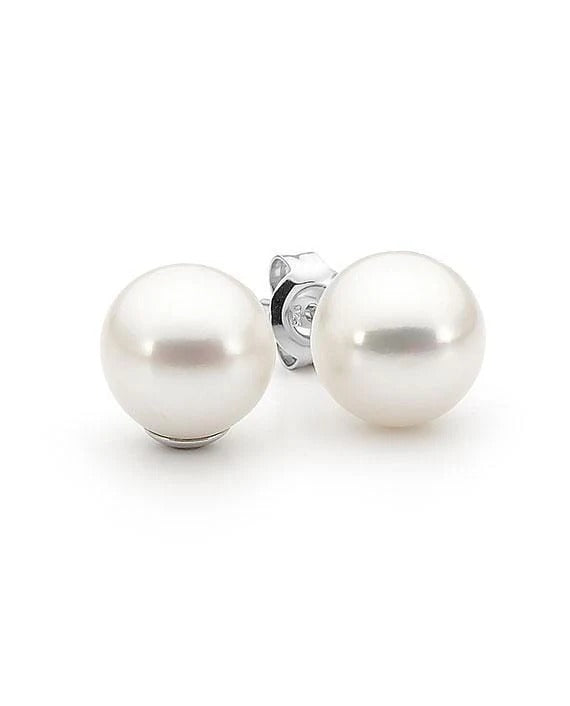 10mm Round Pearl Studs