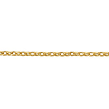 Load image into Gallery viewer, 9ct YG Oval Belcher Diamond Cut Chain
