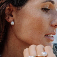 Load image into Gallery viewer, 10mm Round Pearl Studs
