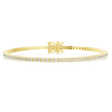 Load image into Gallery viewer, Yellow Gold Diamond Tennis Bracelet
