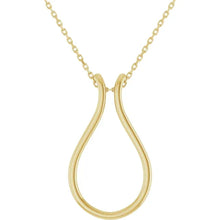 Load image into Gallery viewer, 10ct Yellow Gold Ring Holder Pendant
