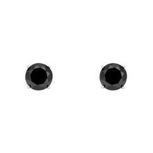 Load image into Gallery viewer, Black CZ Studs 6mm
