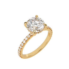Load image into Gallery viewer, 9ct Yellow Gold 1.75ct  Round Claw Ring
