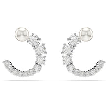 Load image into Gallery viewer, Swarovski Matrix Hoop Earrings
