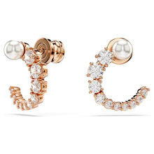 Load image into Gallery viewer, Swarovski Matrix Hoop Earrings
