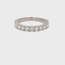 Load and play video in Gallery viewer, Platinum 1.00CT Diamond Band

