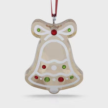 Load and play video in Gallery viewer, Holiday Cheers: Ornament Gingerbread Bell
