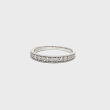Load and play video in Gallery viewer, 9ct White Gold 0.30ct Diamond Ring
