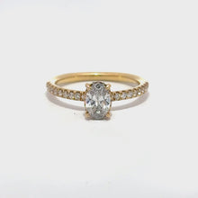 Load and play video in Gallery viewer, 18ct Yellow Gold 0.79ct Diamond Ring
