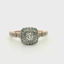 Load and play video in Gallery viewer, 10ct Rose Gold Diamond Ring

