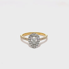 Load and play video in Gallery viewer, 18ct Yellow &amp; White Gold 0.81CT Diamond Ring
