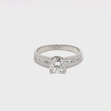 Load and play video in Gallery viewer, 18CT White Gold 1.41ct Diamond Ring
