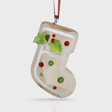 Load and play video in Gallery viewer, Holiday Cheers: Ornament Gingerbread Stocking
