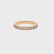 Load and play video in Gallery viewer, 18CT Rose Gold 0.32ct Diamond Ring
