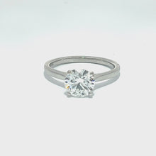 Load and play video in Gallery viewer, 18CT WHITE GOLD LAB GROWN DIAMOND RING
