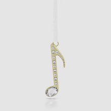 Load and play video in Gallery viewer, Holiday Magic: Music Note Ornament
