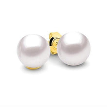 Load image into Gallery viewer, 9CT Pearl 9mm Stud Earrings
