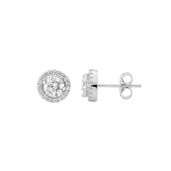 Sterling Silver CZ Studs