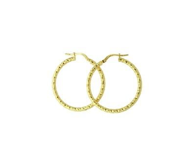 9CT YELLOW GOLD SILVER FILLED EARRINGS