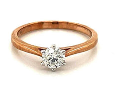 9ct Rose Gold 0.50ct Diamond Ring