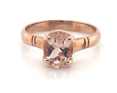 9CT Rose Gold Morganite Ring