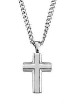 Steel Cross Necklace