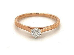 9ct Rose Gold 0.25ct Diamond Ring