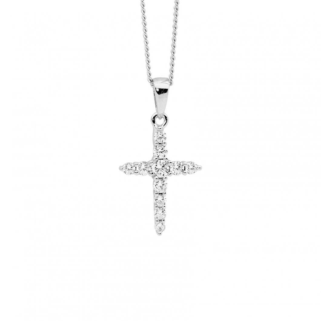 CZ Cross Necklace