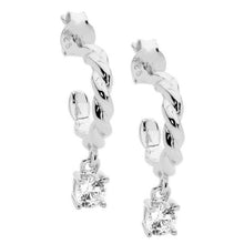 Load image into Gallery viewer, Ellani CZ Twist Earrings
