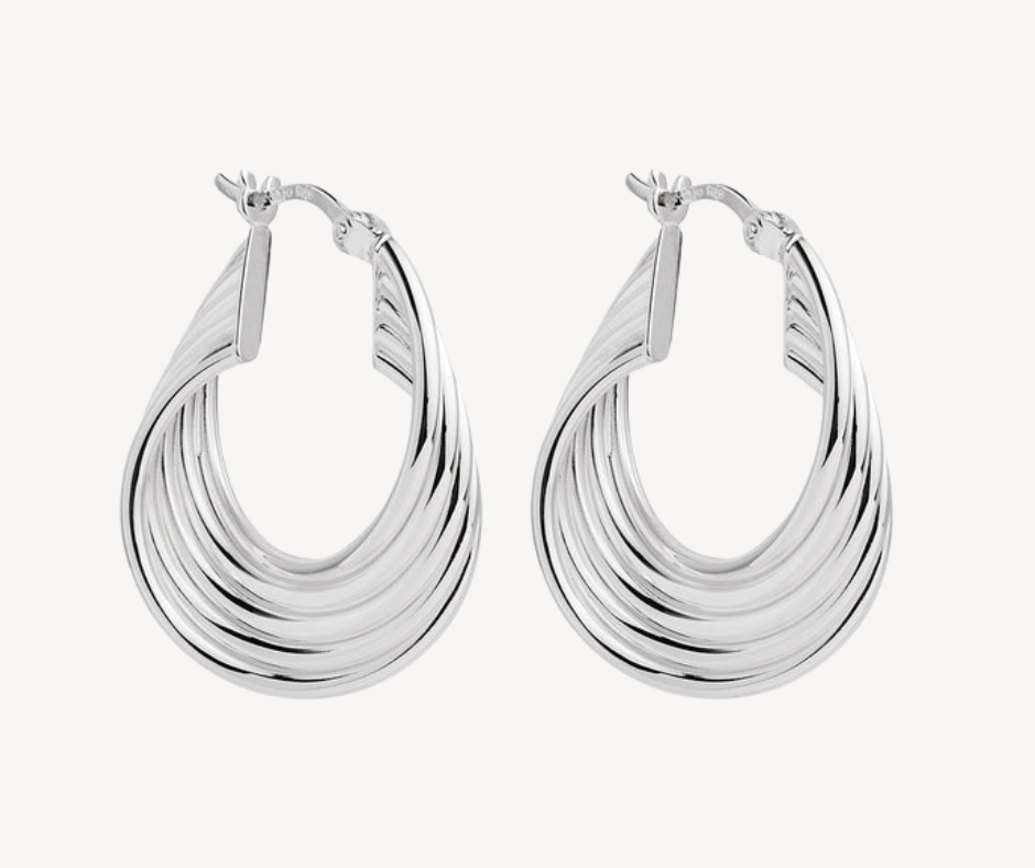 Revival Silver Hoop Earrings