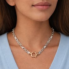 Load image into Gallery viewer, 9CT WHITE &amp; ROSE GOLD NECKLACE
