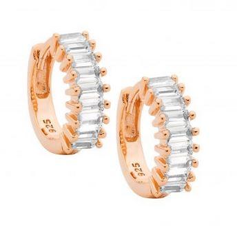 CZ Baguette Earrings