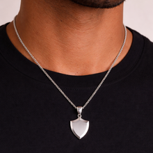 Load image into Gallery viewer, Steel Shield Necklace
