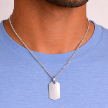 Load image into Gallery viewer, Steel Dog Tag Necklace
