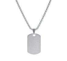 Load image into Gallery viewer, Steel Dog Tag Necklace
